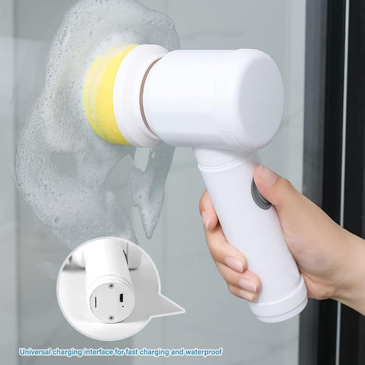 Electric Cleaning Brush Magic Brush Electric Bathtub Brush Housework 5 In 1 Cleaning Brush Electric Bathtub Brush